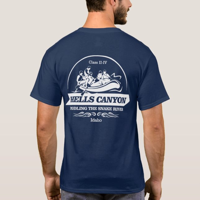 Hells Canyon (rafting2) T-Shirt (Back)