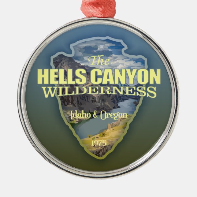 Hells Canyon WA (arrowhead) Metal Ornament (Front)