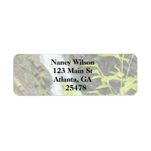 Hell's Gate Canyon waterfall Return Address Label