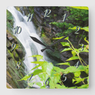Hell's Gate Canyon waterfall Square Wall Clock