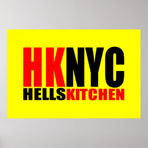 Hell's Kitchen New York City Logo Poster