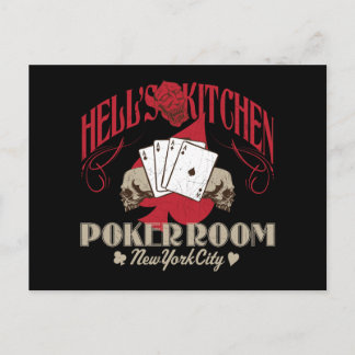 Hells Kitchen Poker Room, New York City Postcard