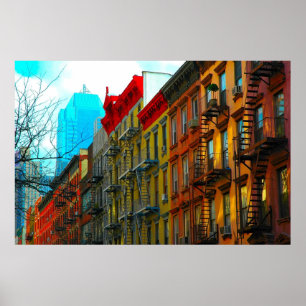 "Hells Kitchen Street" by Urban Gorilla ArtWorks Poster
