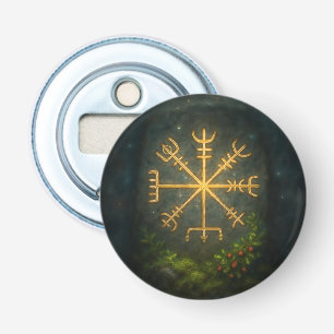 Helm of Awe Aegishjalmur Norse Protective Symbol Bottle Opener