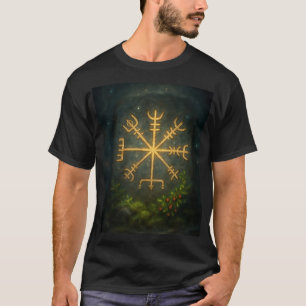 Helm of Awe Aegishjalmur Norse Protective Symbol T-Shirt