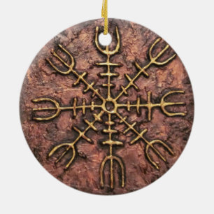 Helm of Awe Ceramic Ornament