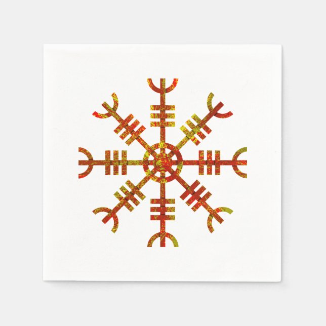 Helm Of Awe Norse Viking Symbol Napkin (Front)