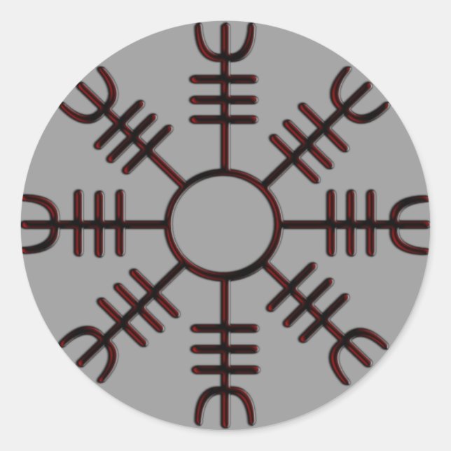 Helm of Awe Red Glow Sticker (Front)