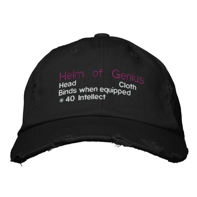 Helm of Genius Embroidered Hat (Front)