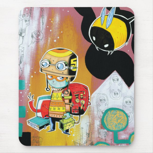 Helmet Boy Mousepad (Front)