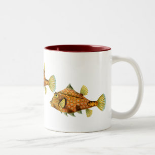 Helmet Cowfish Two-Tone Coffee Mug
