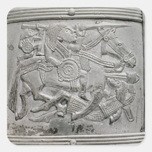 Helmet fragment, from Sutton Hoo Treasure Square Sticker