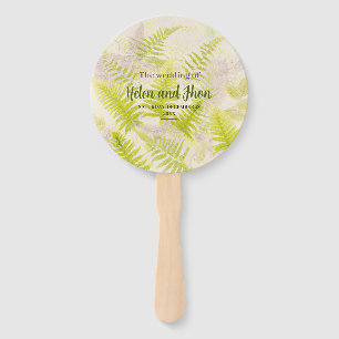 Helmet leaves hand fan