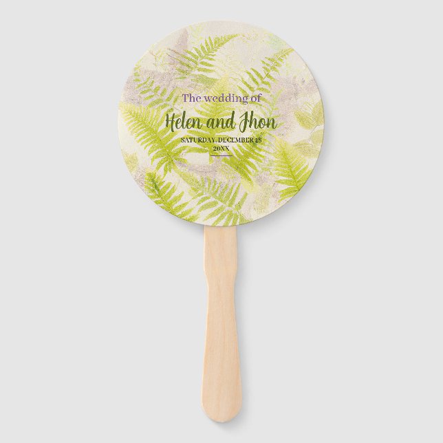 Helmet leaves hand fan (Front)