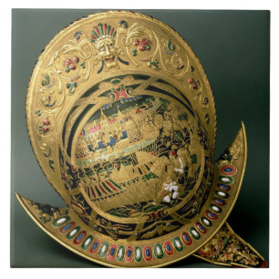 Helmet of Charles IX (1550-74) 16th century (gold Ceramic Tile
