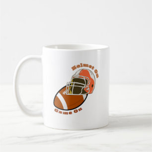 Helmet On, Game On – American Football Vibes Coffee Mug