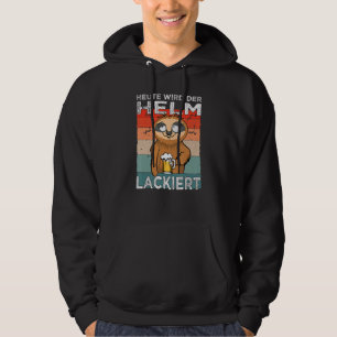 Helmet painted beer drinker and men's evening slot hoodie