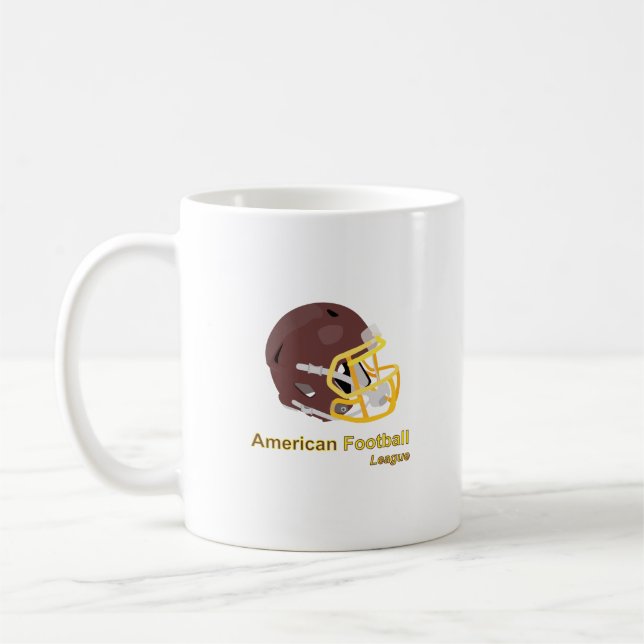 Helmet used in American football Coffee Mug (Left)