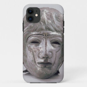 Helmet with Eagle Decoration, Roman (silver) iPhone 11 Case