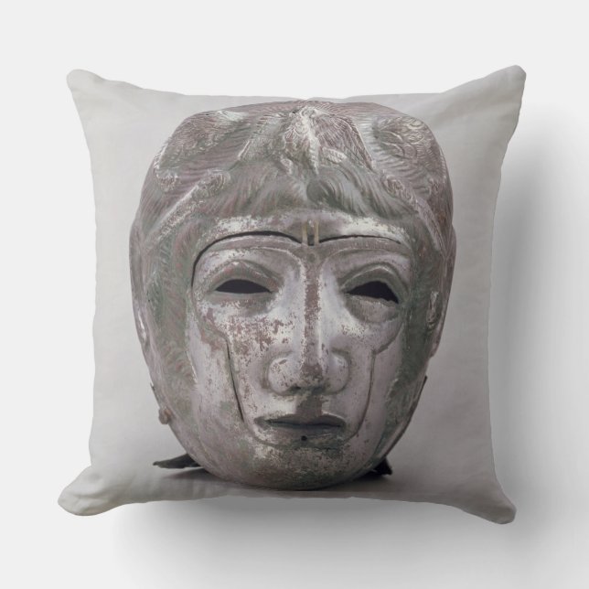 Helmet with Eagle Decoration, Roman (silver) Cushion (Front)