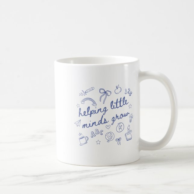 Helng Little Minds Grow Cute New Teacher Creative  Coffee Mug (Right)