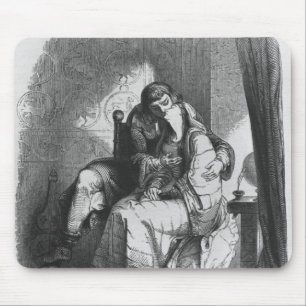 Heloise and Abelard kissing Mouse Pad