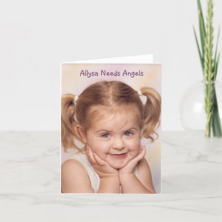 Help Allysa Walk Again - Customized Card