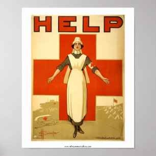 HELP, Australian Red Cross Poster