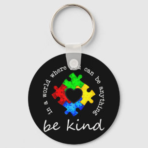 Help bring attention to autism awareness and accep key ring