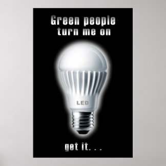 Help change the world, with a light bulb poster