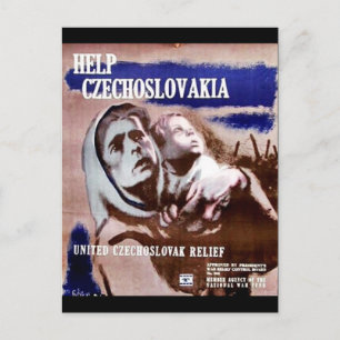 Help Czechoslovakia Postcard