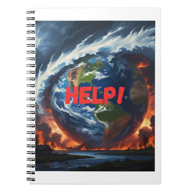 Help! – Earth in Crisis Notebook (Front)