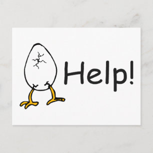 Help Easter Holiday Postcard