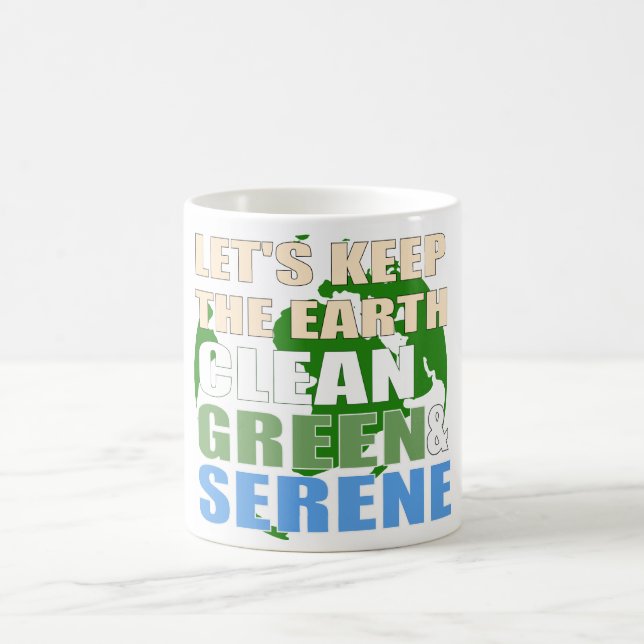 Help fight global warming coffee mug (Center)