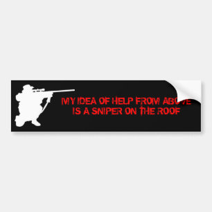 Help From Above Bumper Sticker