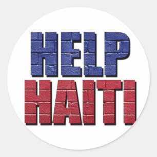 Help Haiti Classic Round Sticker