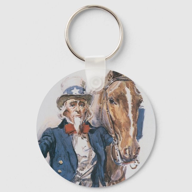 Help Him to Help U.S.! Key Ring (Front)