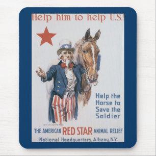 Help Him to Help U.S.! Mouse Pad