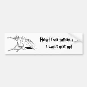 Help! I've fallen and I can't get up! (bumperst) Bumper Sticker