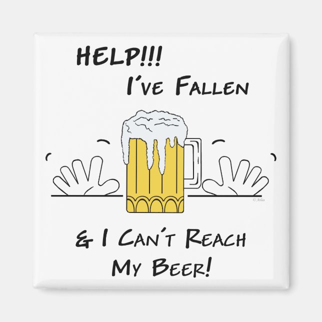 Help I've Fallen Magnet (Front)