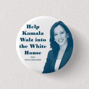 Help Kamala Walz into the White House 3 Cm Round Badge