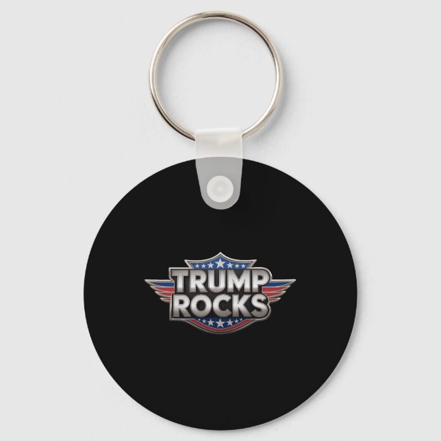 Help Keep America Great - Larger Design  Key Ring (Front)