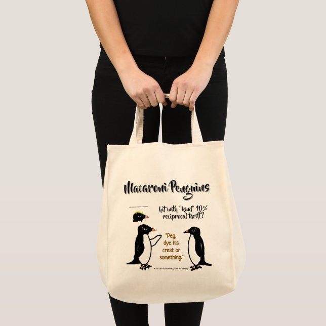 Help Macaroni Penguins by RoseWrites Tote Bag (Front (Product))
