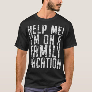 Help Me Im On A Family Vacation Road Trip Retro T-Shirt