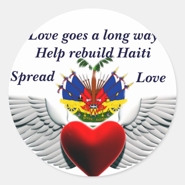 Help rebuild Haiti_ Sticker (Front)