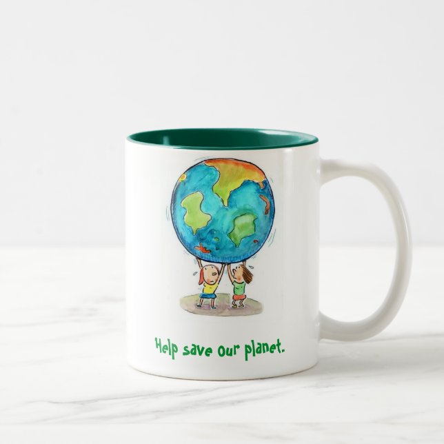 Help save our planet. Mug (Right)