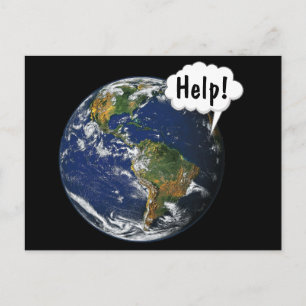 HELP! Save the World Postcard