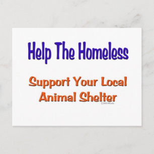 Help The Homeless Postcard