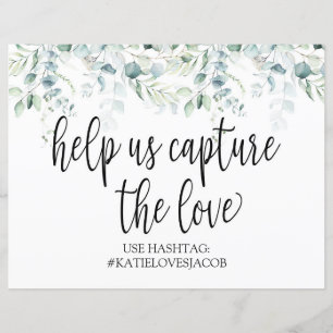 Help Us Capture the Love - Eucalyptus Wedding