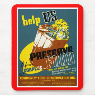 Help Us Preserve Food Mouse Pad